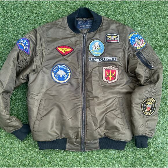 Bleecker and Mercer Other - Bleecker & Mercer MA-1 Style Military Patch Bomber (Top Gun) Men’s Large